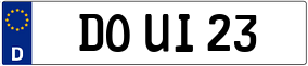 Trailer License Plate